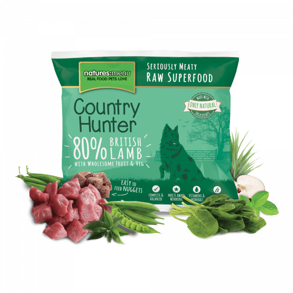 natures menu country hunter raw nuggets