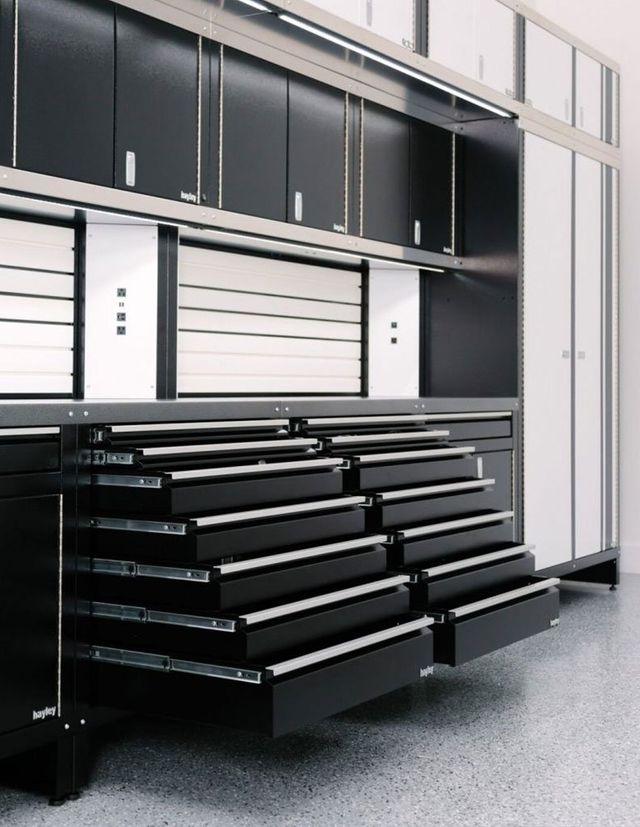 metal garage shelving system