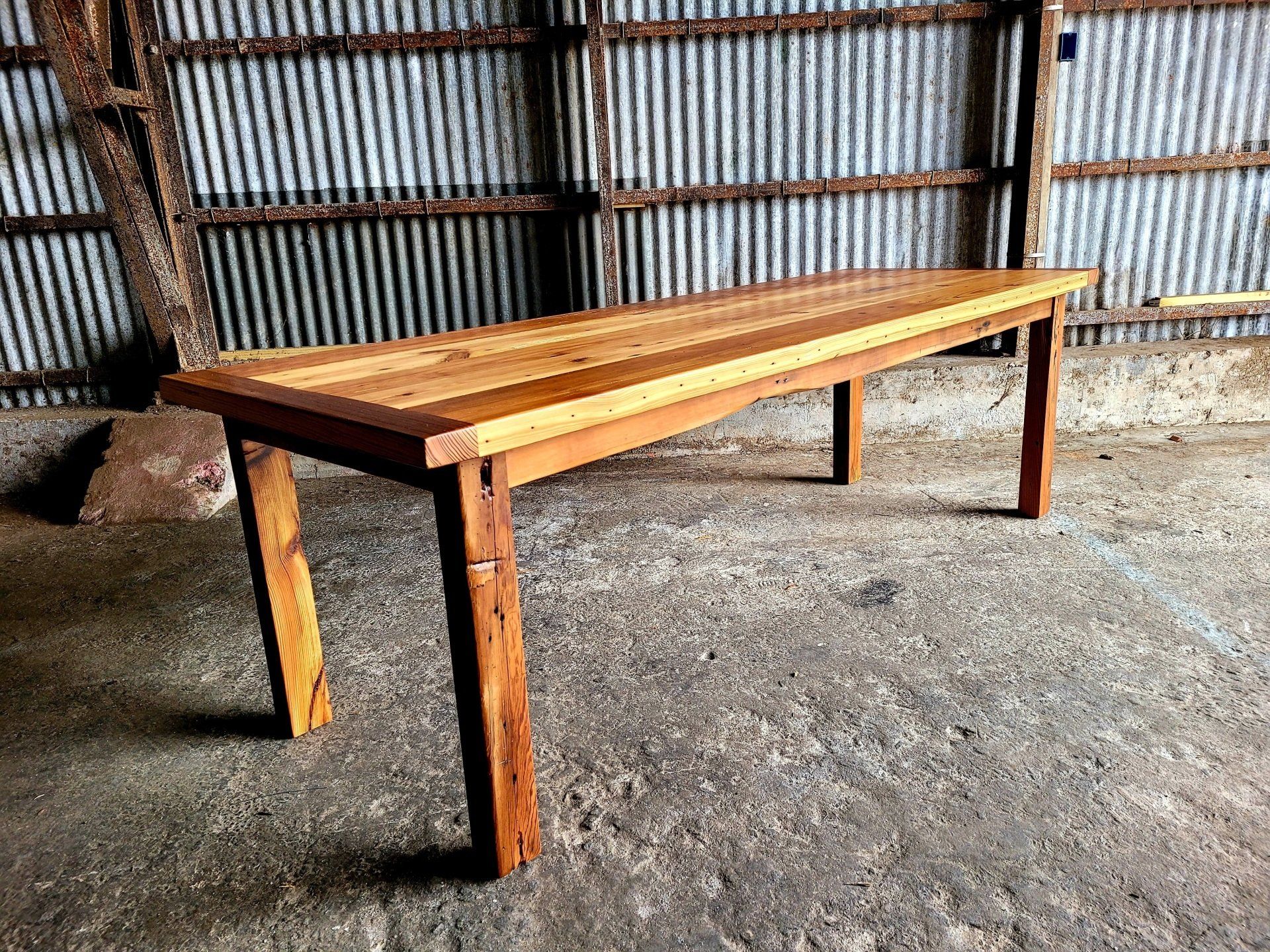 Double Hearth Wood Slab Coffee Table — Rustic Roots Farm