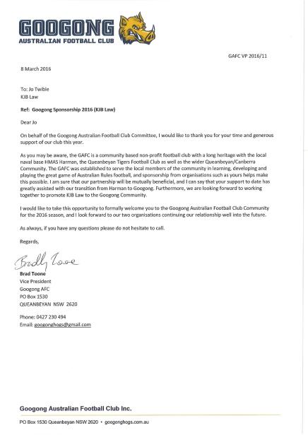 googong australian football club