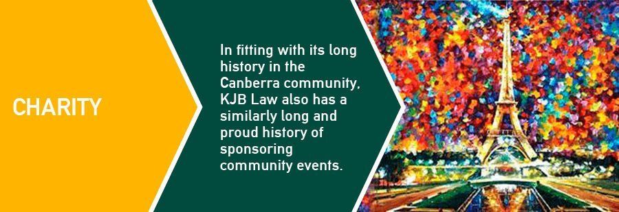 charity information and painting