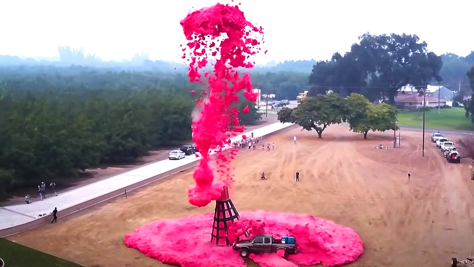 Highest elephant's toothpaste fountain: world record set by Mark Rober