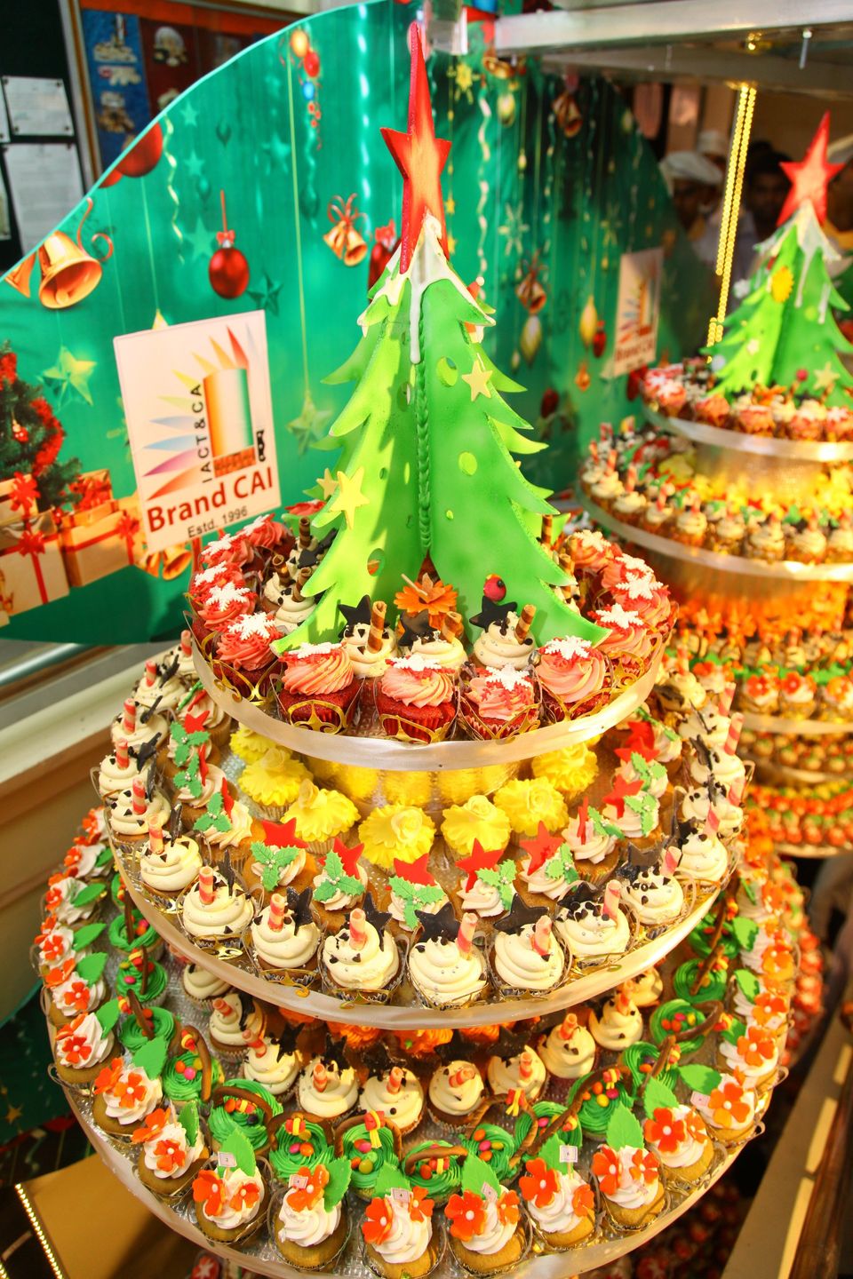 Tallest Christmas cupcake tree world record set in Hyderabad