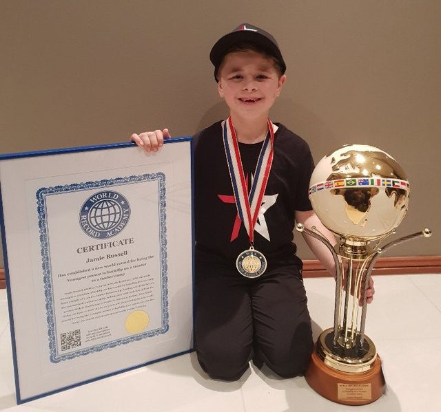 Youngest Person To Back Flip On A Scooter To Timber Ramp World Record Set By Jamie