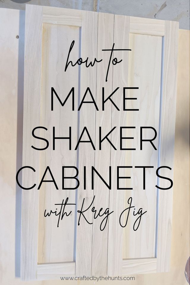 How To Make Shaker Cabinet Doors With Kreg Jig
