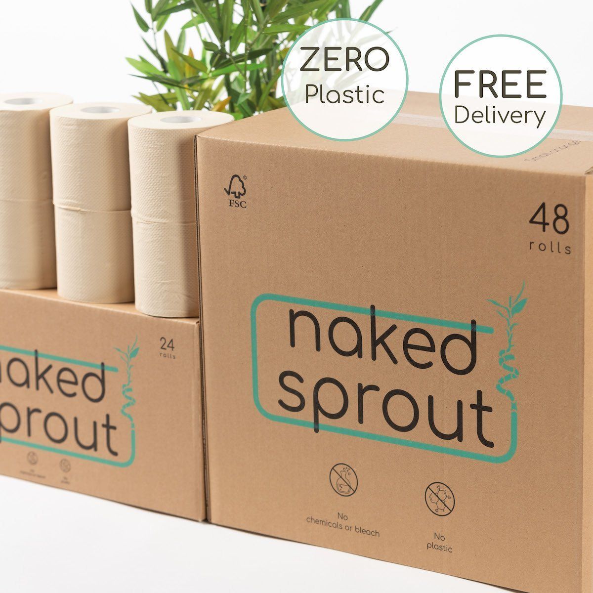 Naked Sprout Discount Code 10 OFF Organic Unbleached Toilet Roll