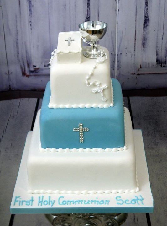 first communion cake boy