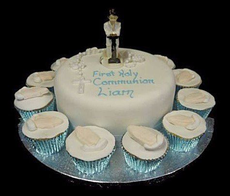 first communion cake boy