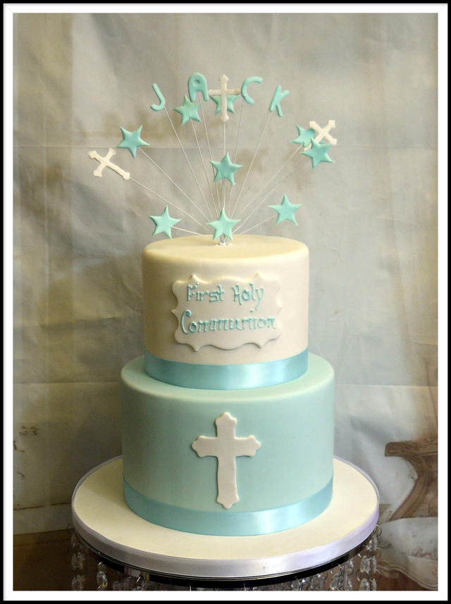 first communion cake boy