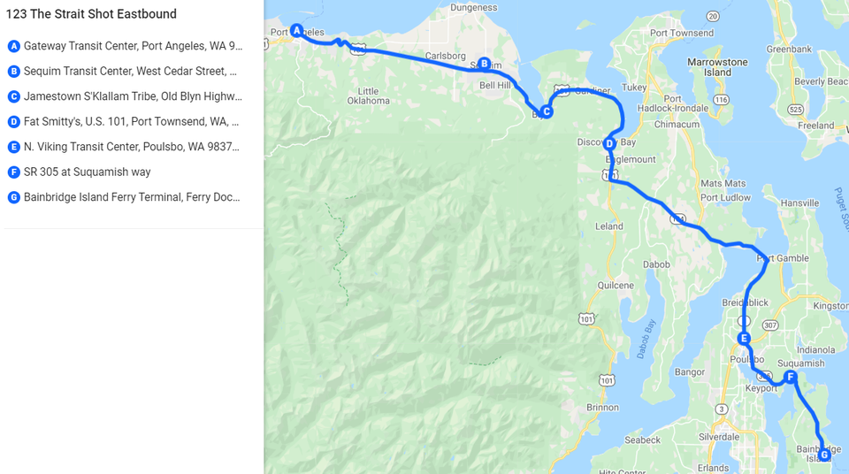 Route 123 the strait shot