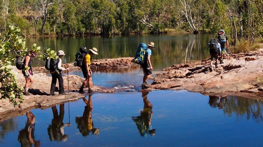 hikers in jatbula trail