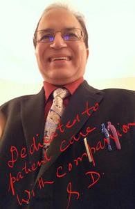 View of a smiling doctor