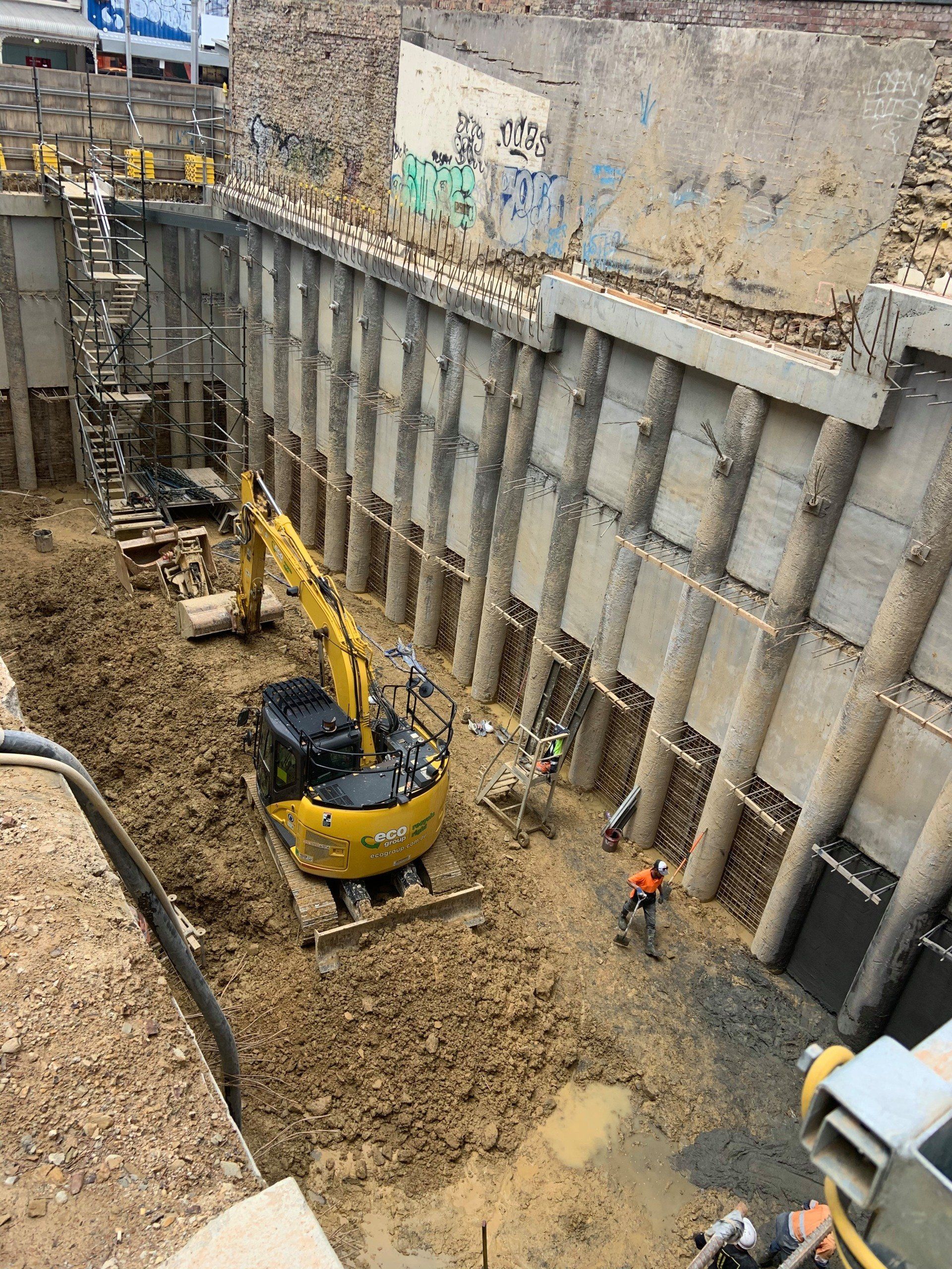 Excavator Simulator on construction site