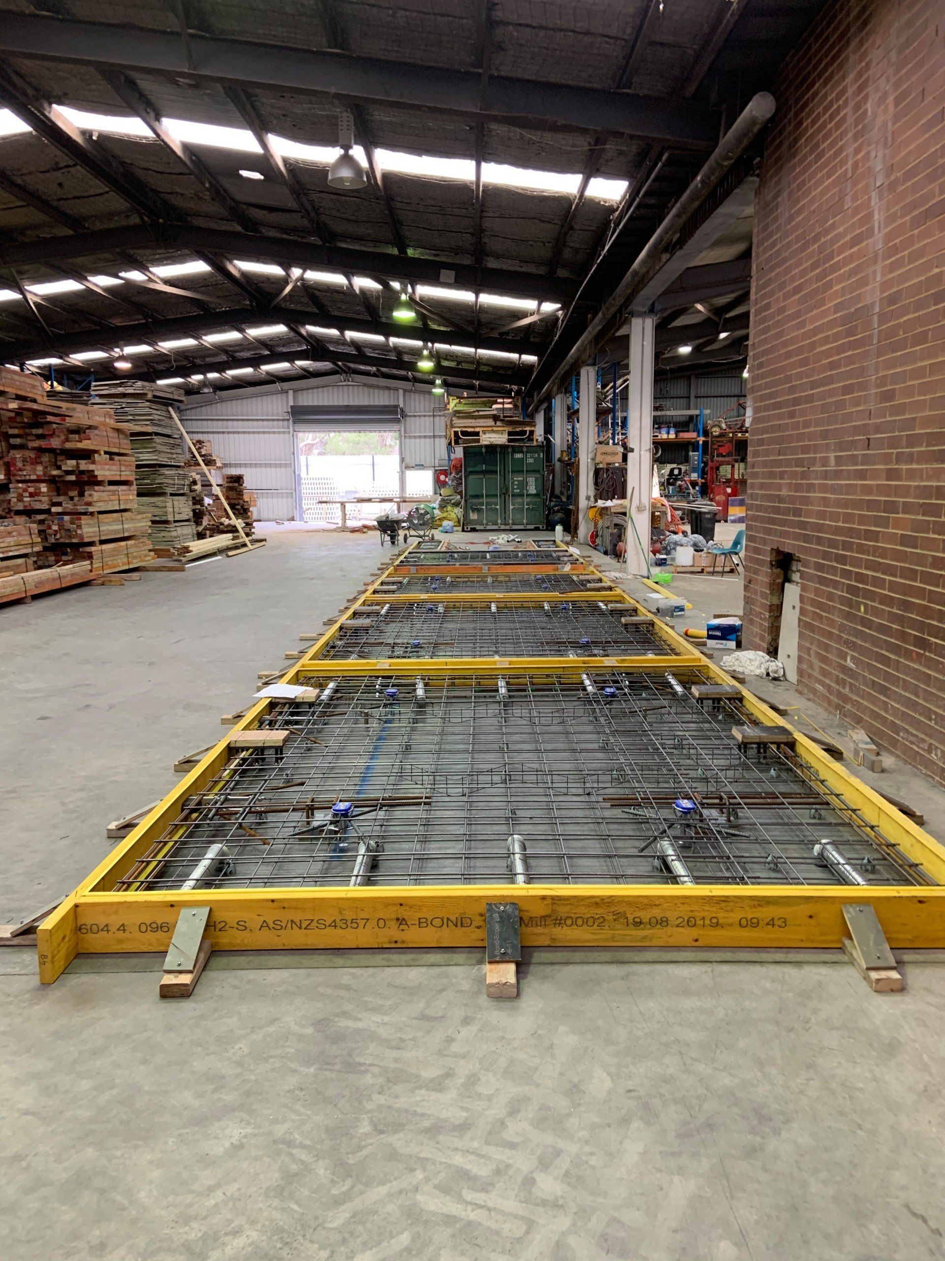 Yellow construction fence