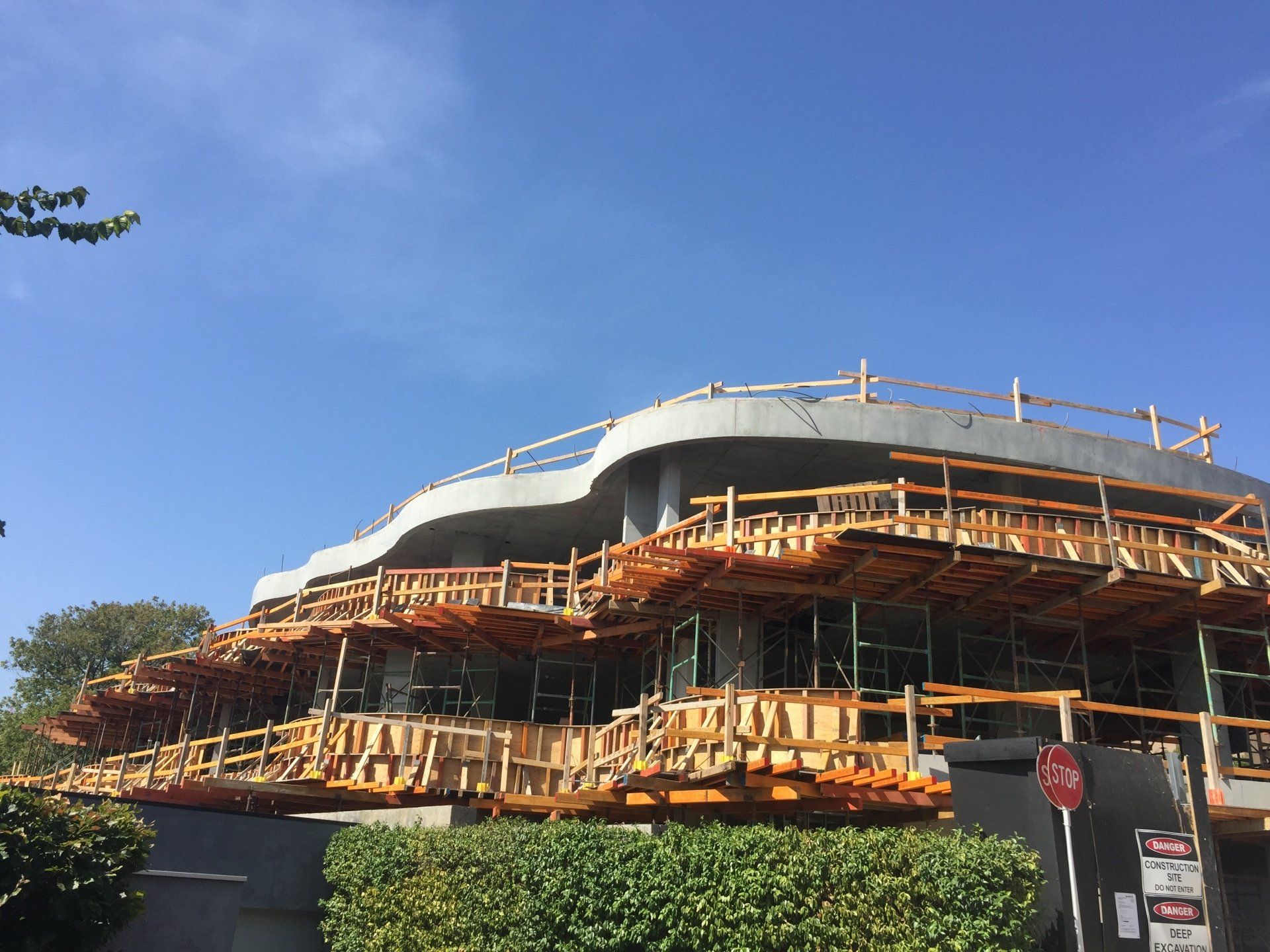 ongoing concrete construction