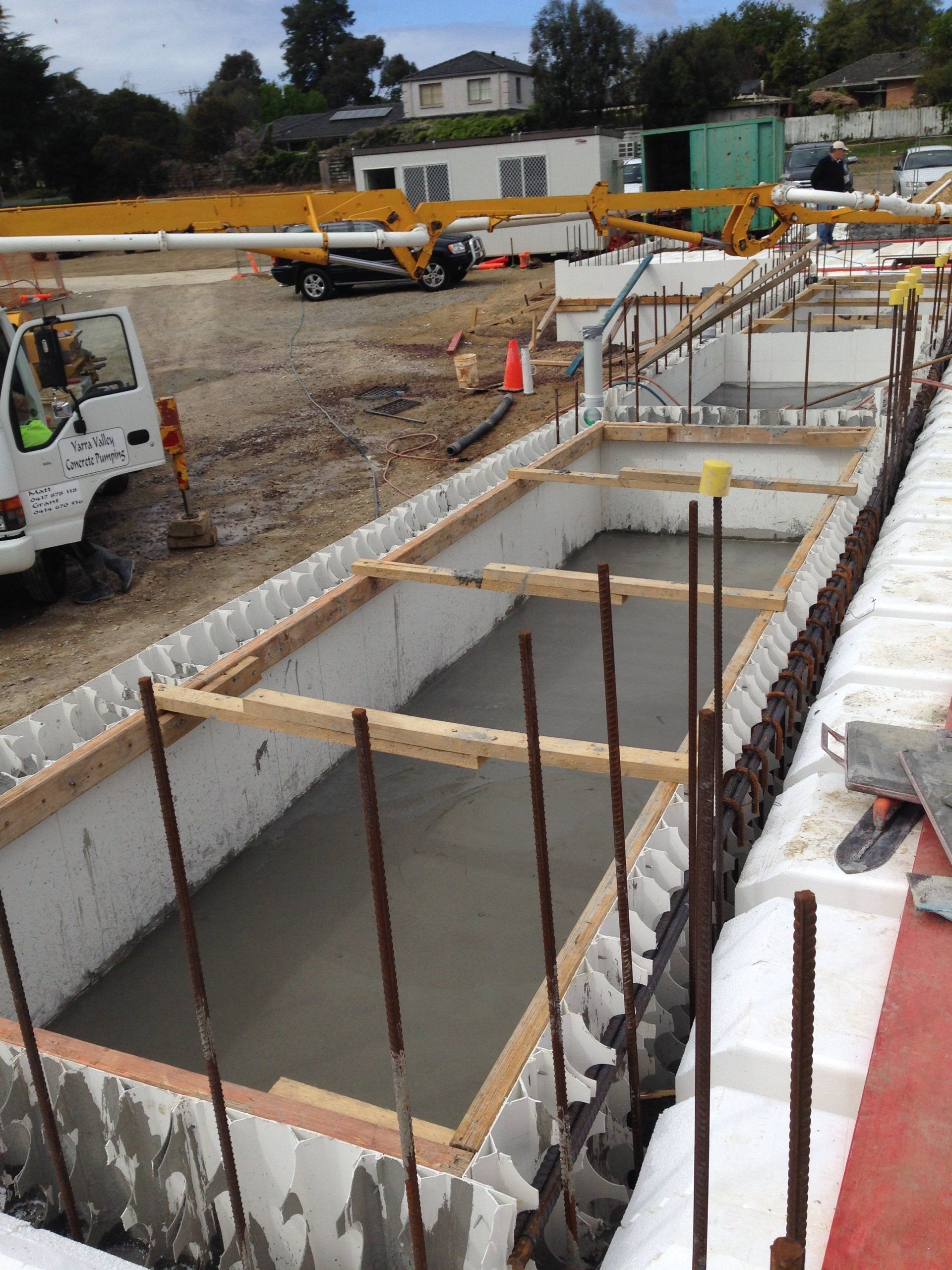 Drying up concrete floor