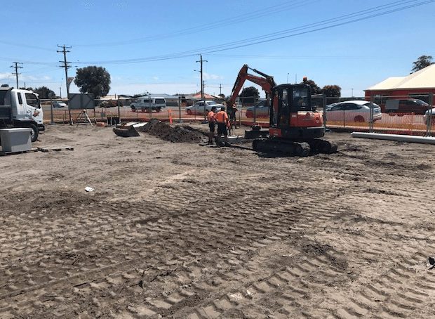 ground work construction Excavating