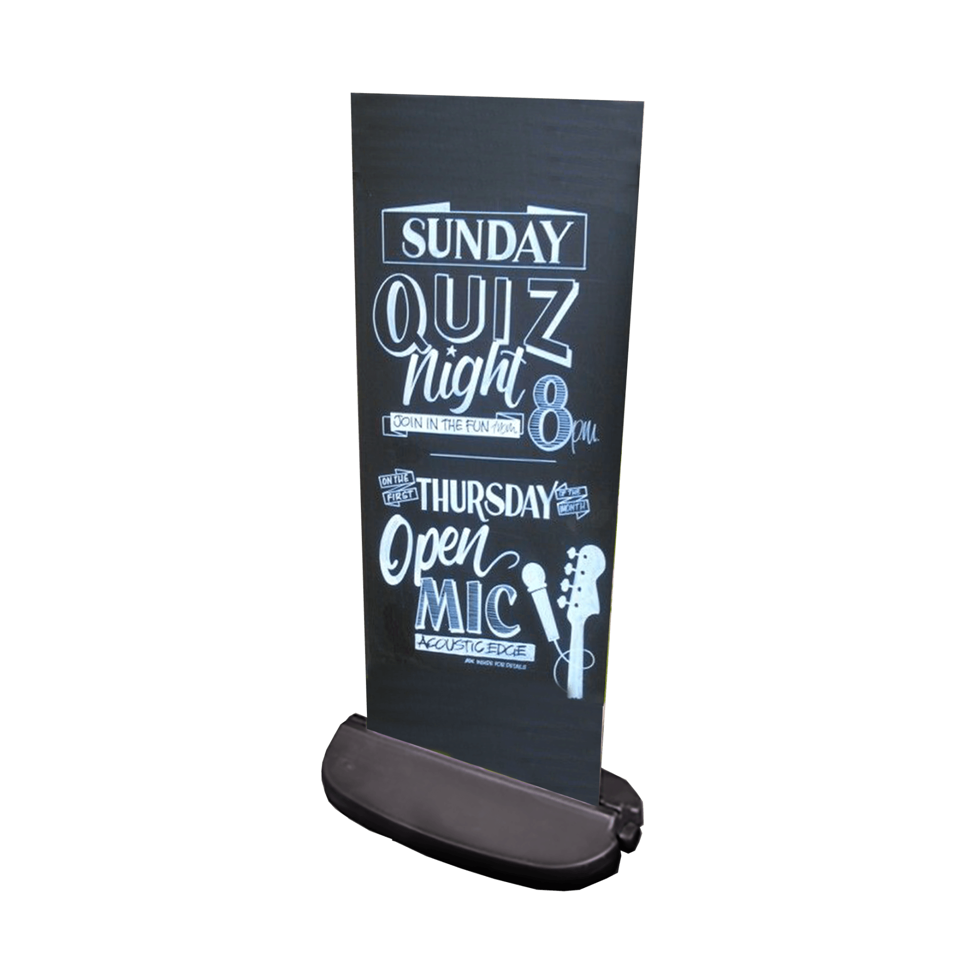 Outdoor chalkboard that is taller than the rest, Enfield, London