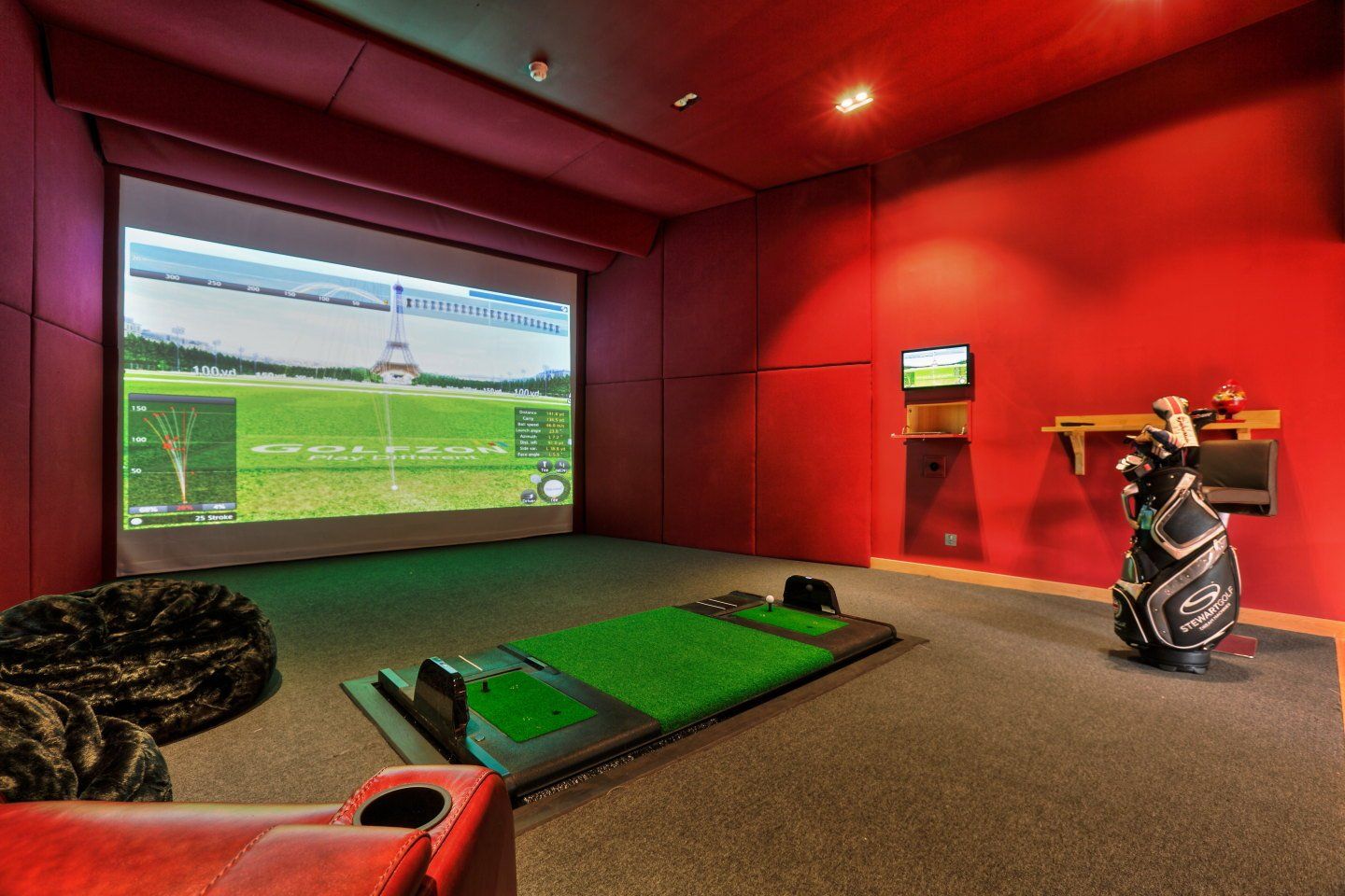 Golf Simulator and Cinema Room in Bromley, Case Study
