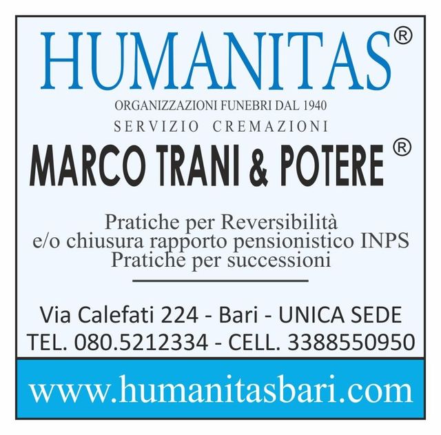 Affissione Avvisi Di Lutto Ringraziamento E Partecipazione Bari Cremazione Humanitas