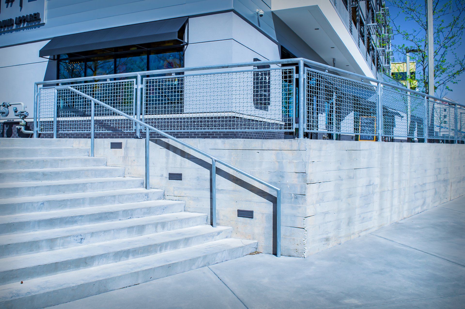 Steel guardrail custom stainless steel handrails