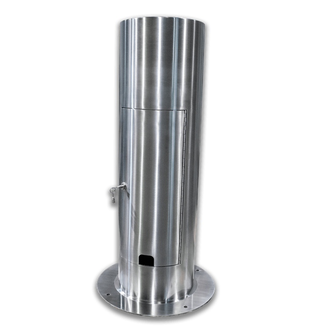 Stainless Steel Bollard with 4 Hole Fitting