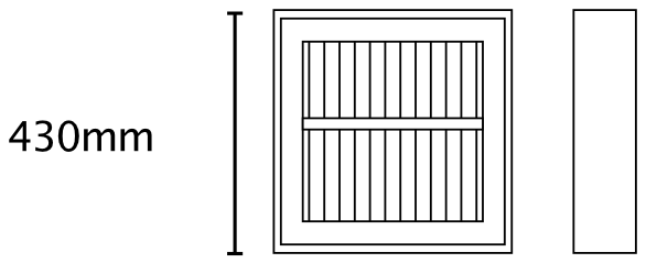 HLQT30G & HLQ40G Infrared Heater Dimensions