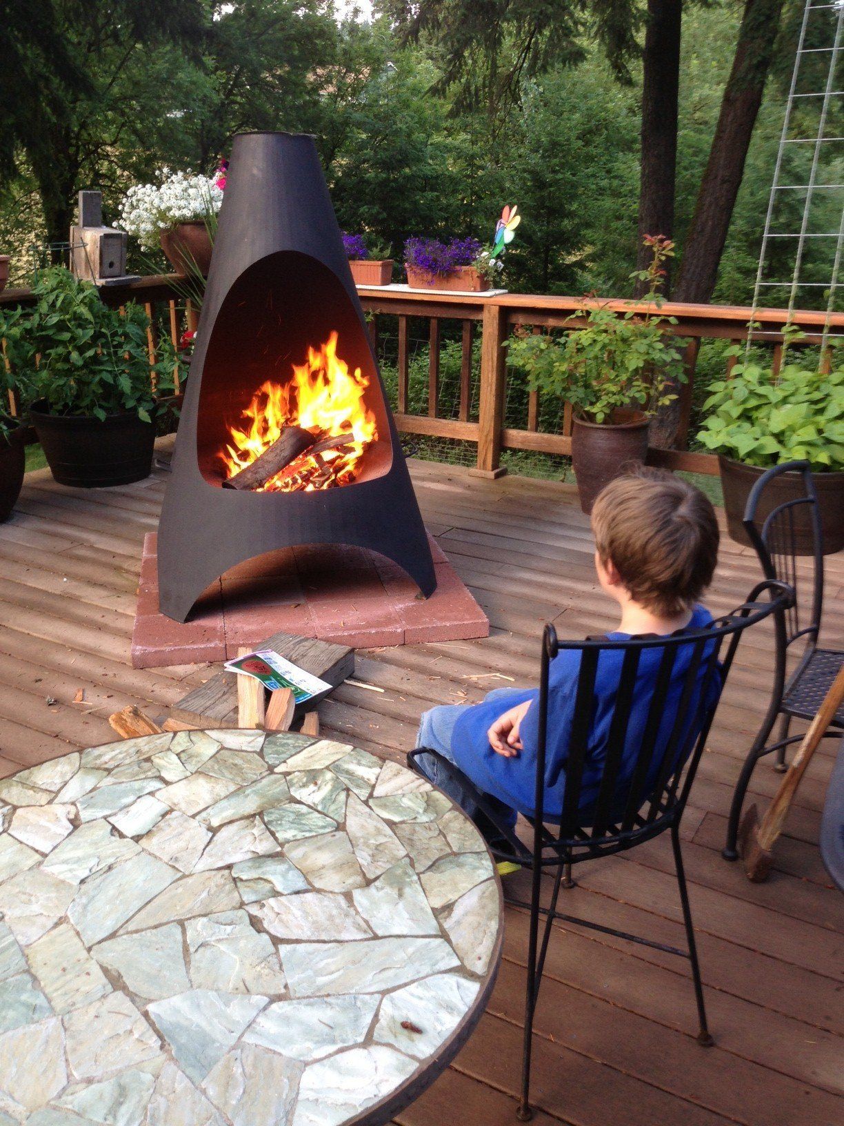 Custom fire pits & Fire starter kits in Portland, OR offers Backyard