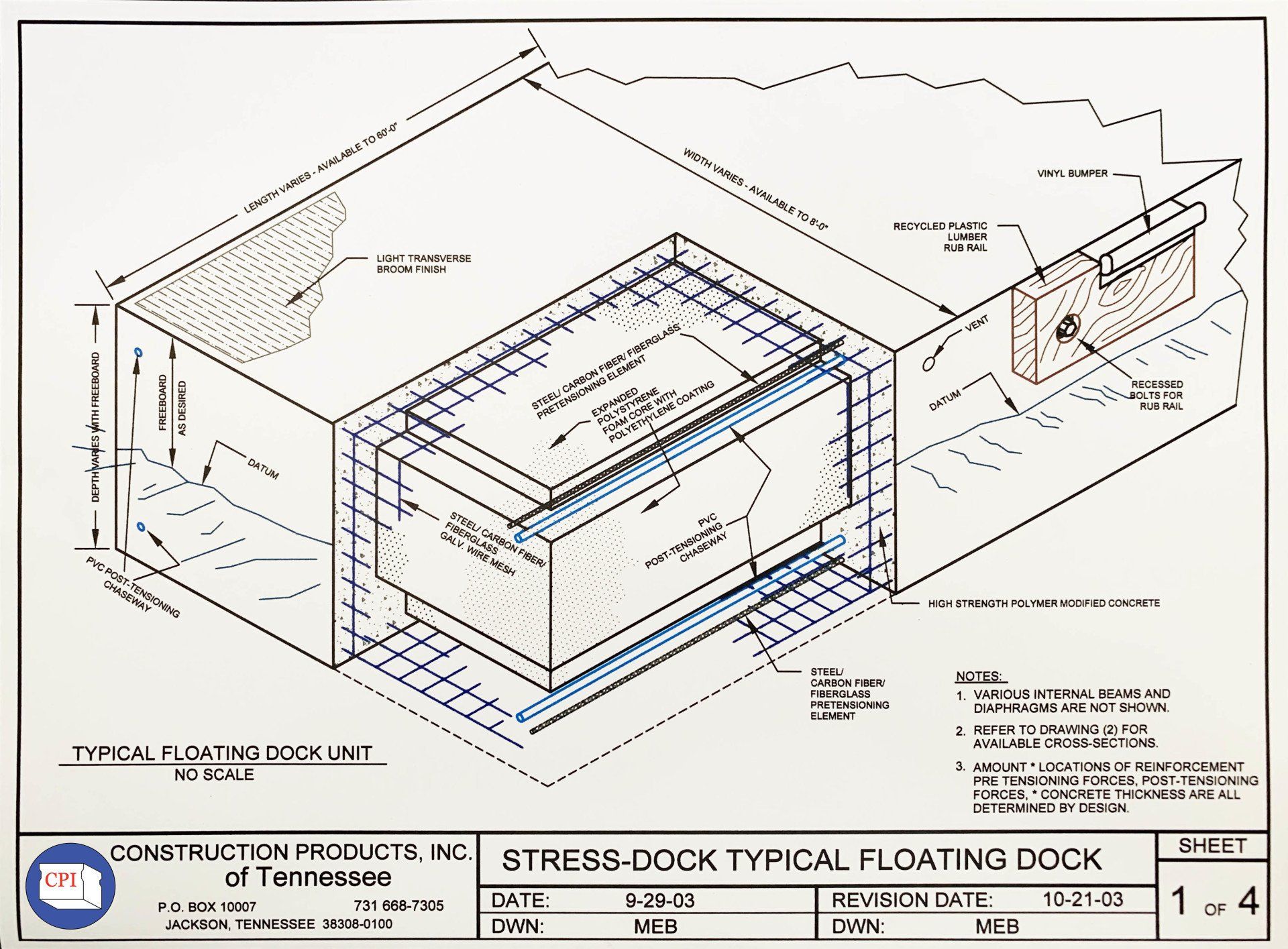 Concrete Floating Boat Dock Construction Products Jackson, TN