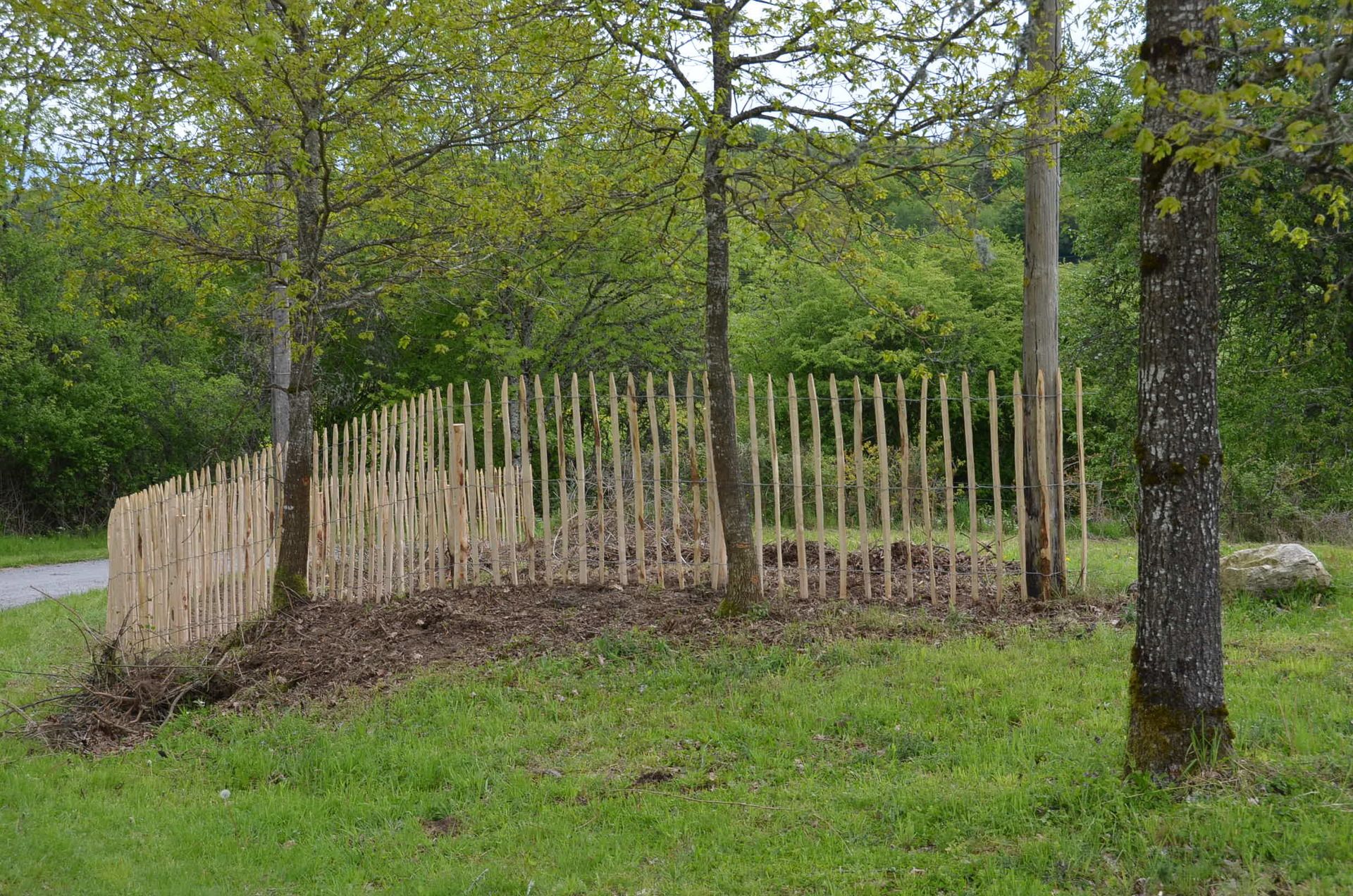 Clôture bois du Châtaignier Woods Ambiance