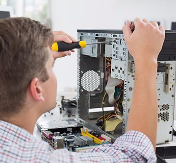 Desktop repair being done by professional