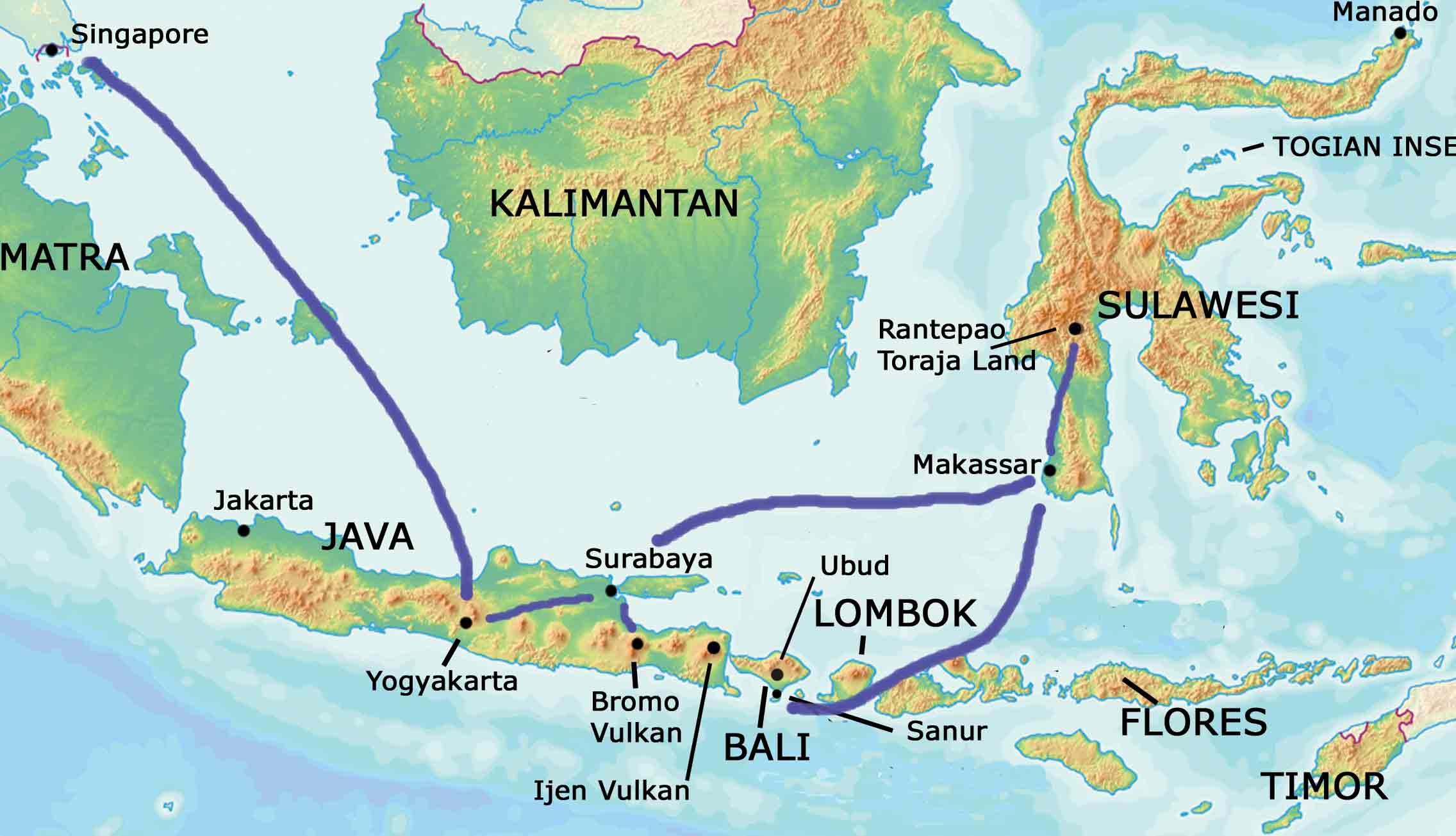 Indonesien Java Bali Rundreise MAYA TRAVELS ASIENTOURS