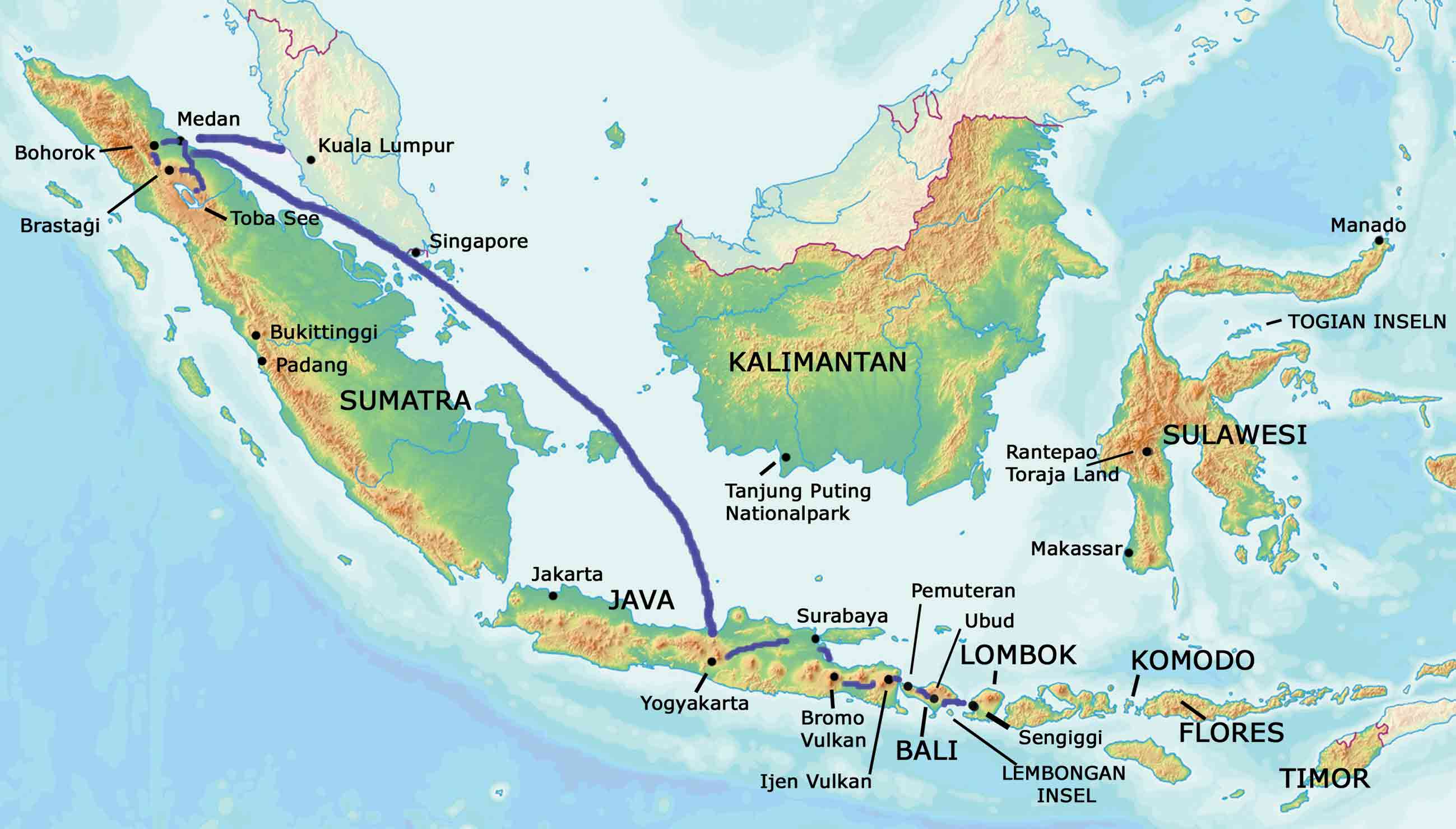 Indonesien Sumatra Java Bali Lombok Rundreise - MAYA-TRAVELS