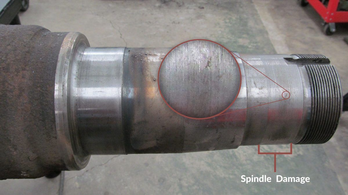 United Axle Truck Axle Spindle Repair / Replacement