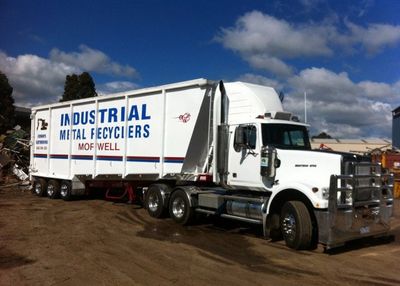 industrial metal recyclers semi truck
