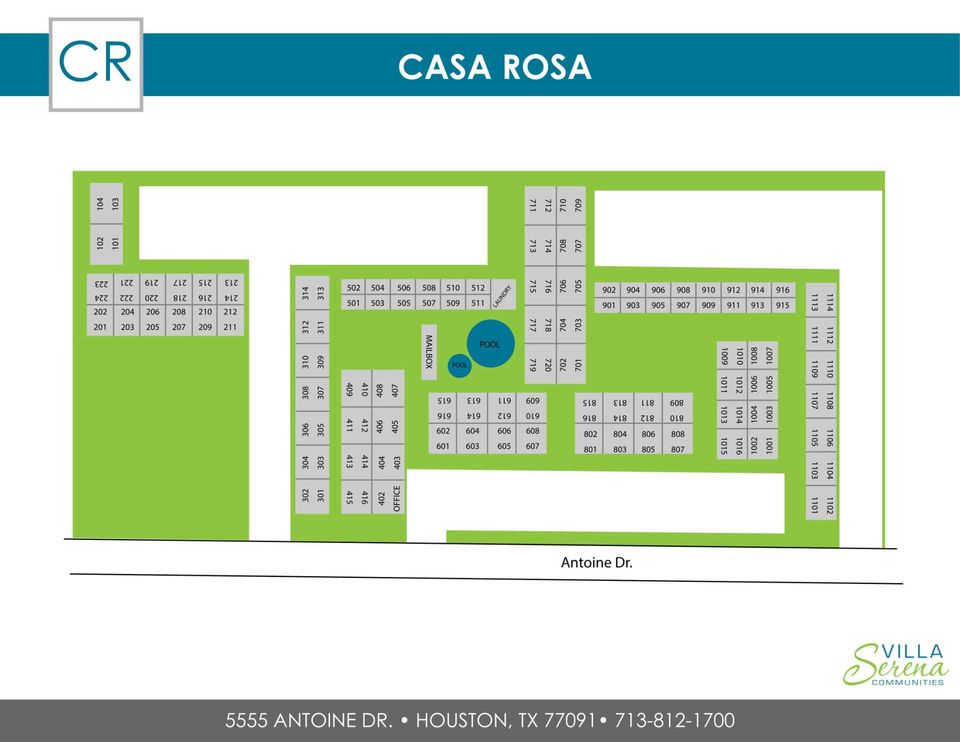 Casa Rosa Floor Plans See Our Spacious Apartment Layouts
