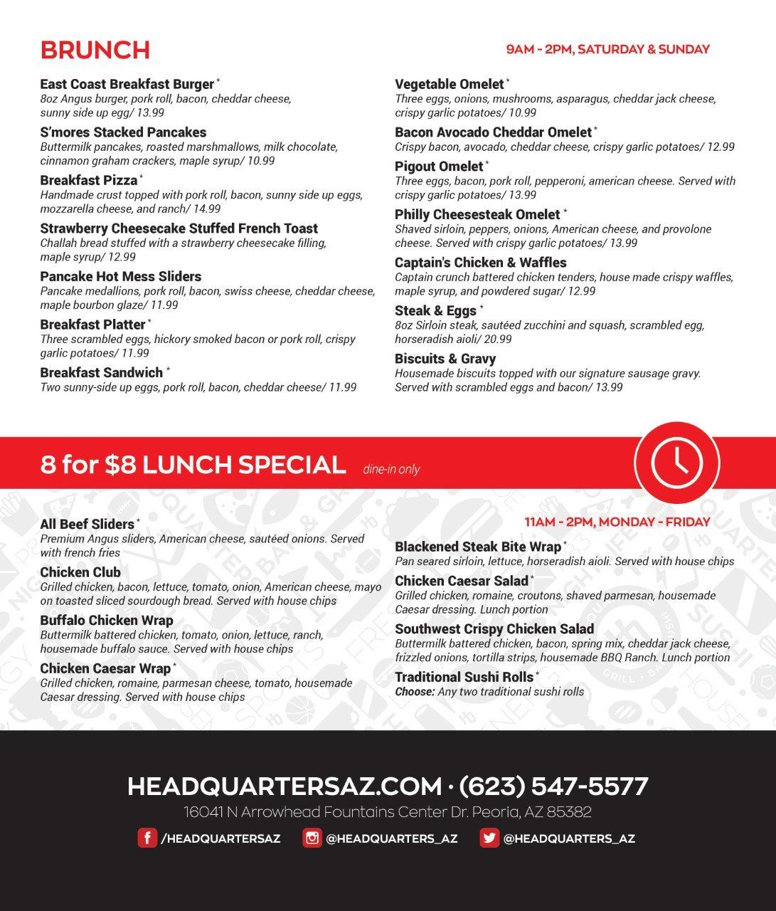 Headquarters Grill Bar Sushi Peoria, AZ