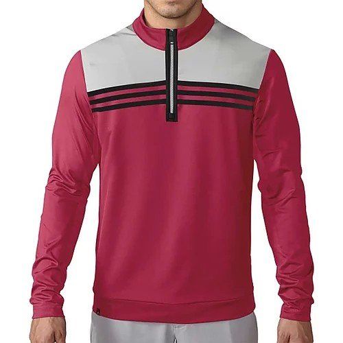 adidas climacool colorblock 1 4 zip golf pullover 2016