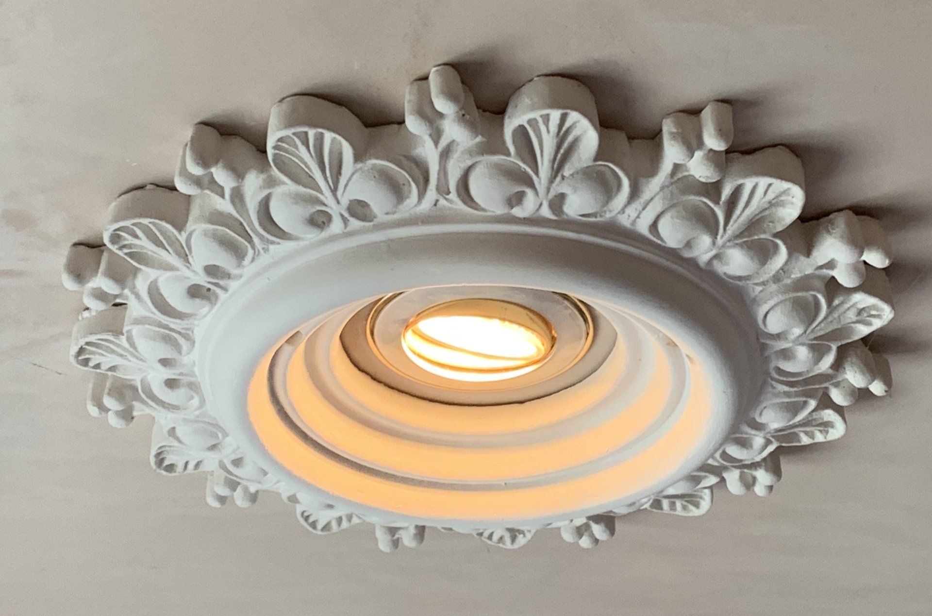 Intricately designed ceiling roses in Plymouth