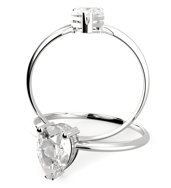 two silver dress rings