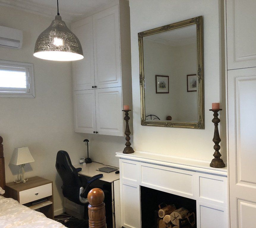 Built In Desk & Storage Cupboards Perth