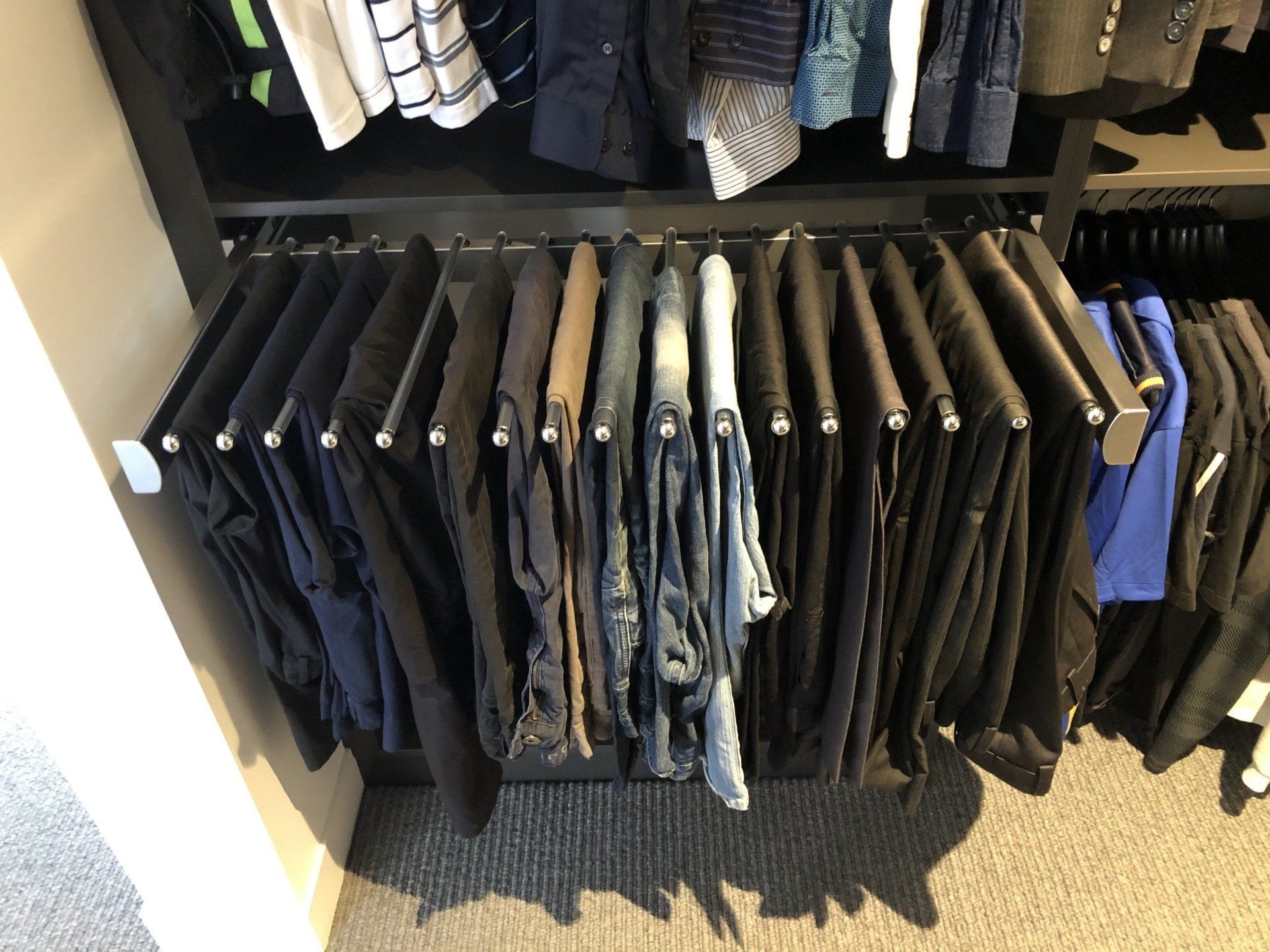 Wardrobe Pants Rack Perth