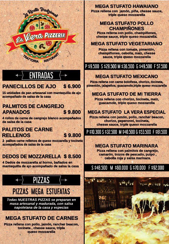 La Vera Pizzeria La Satisfaccion Del Cliente Es Nuestro Principal Objetivo