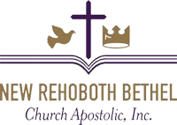 A logo for our church called new rehoboth bethel church apostolic inc.