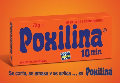 Pegamento para metales poxipol