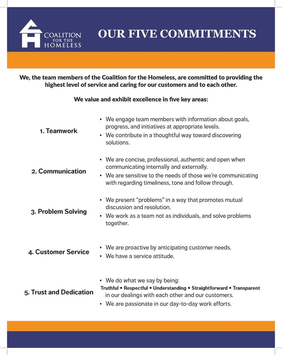 Our Five Commitments What Do They Mean 