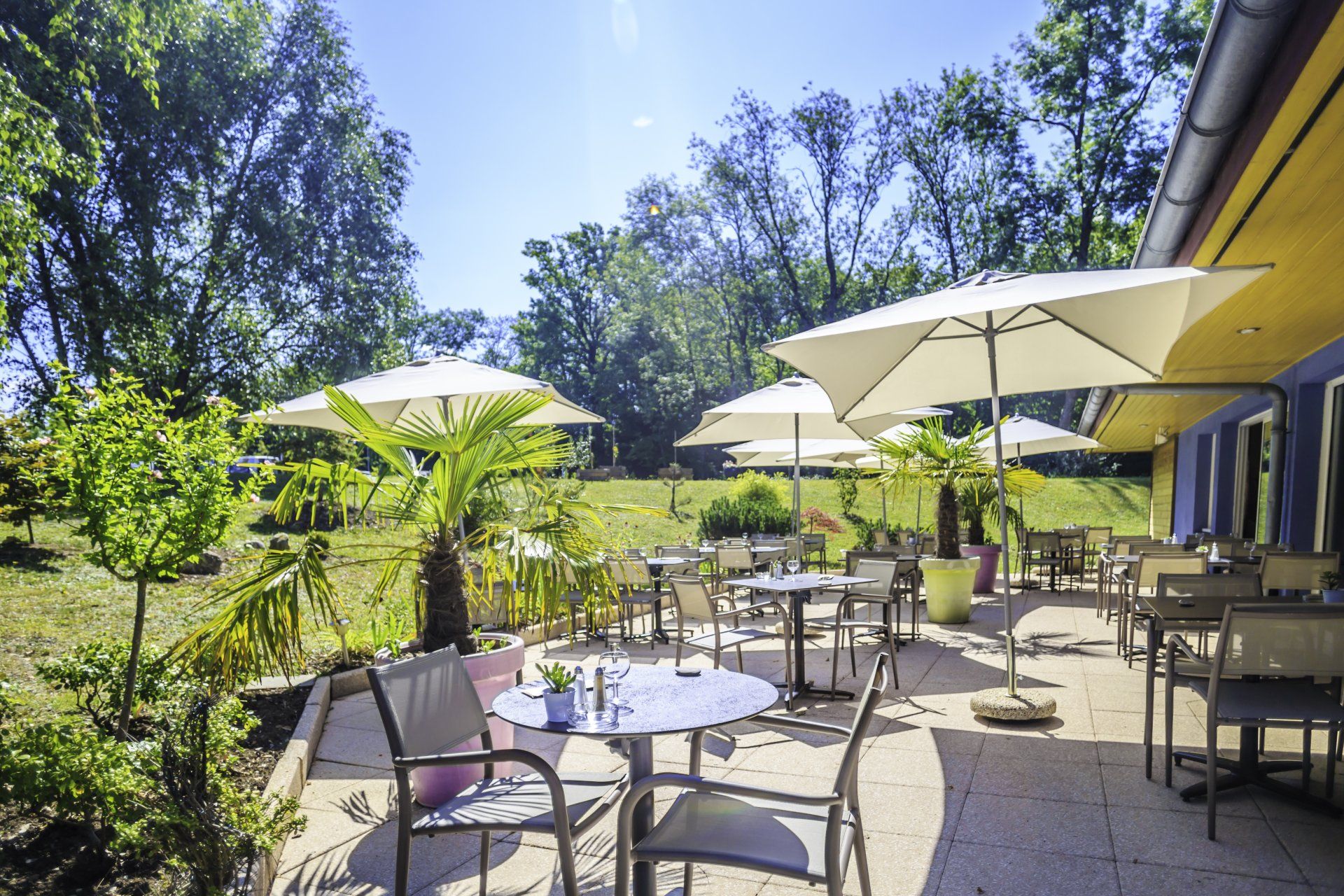Les Tournesols Thonon Hôtel Côté Sud Léman - Restaurant Les Tournesols