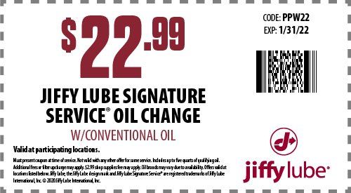 jiffy lube additional services coupon