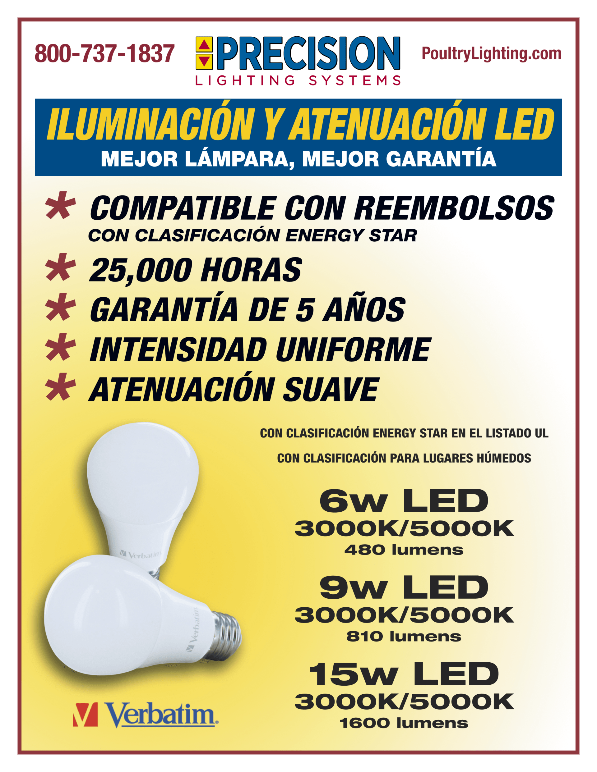 LED Lamps Precision Lighting Systems, Inc. Hot Springs, Arkansas