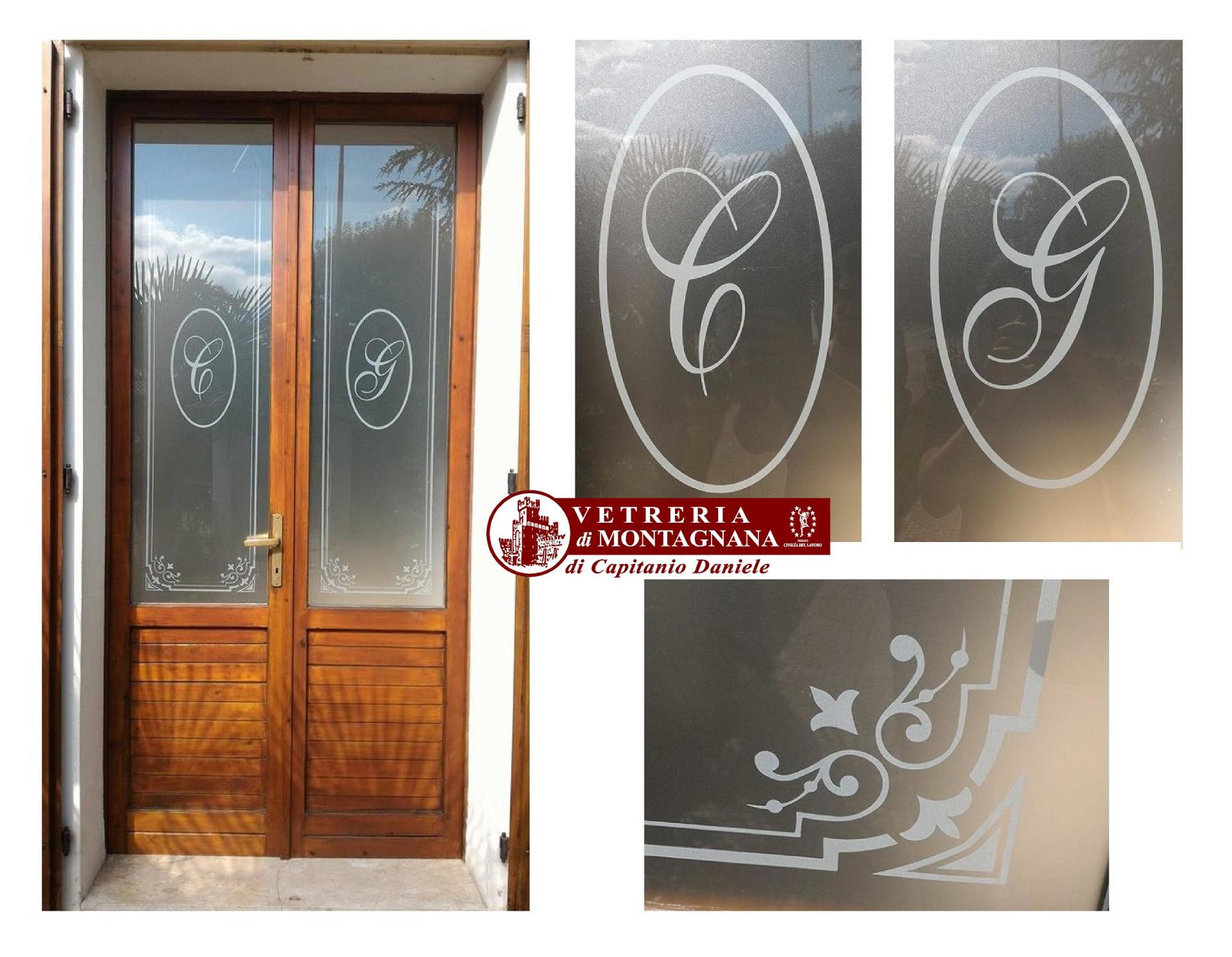 vetro decorato per porte interne